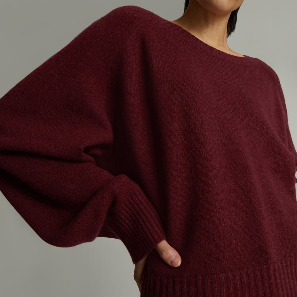 The Cashmere Boxy Crew | Tawny Port - Image 5