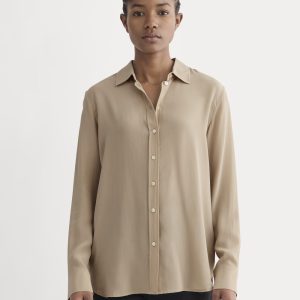 The Must-Have Shirt in Washable Silk | Burnt Sugar