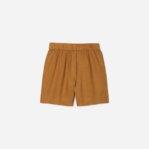 The Linen Boxer Short | Tawny Brown