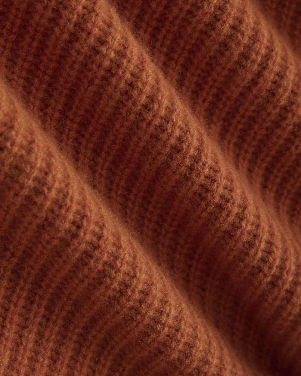 Half-Zip Sweater in Luxe Merino | Rust Heather - Image 6