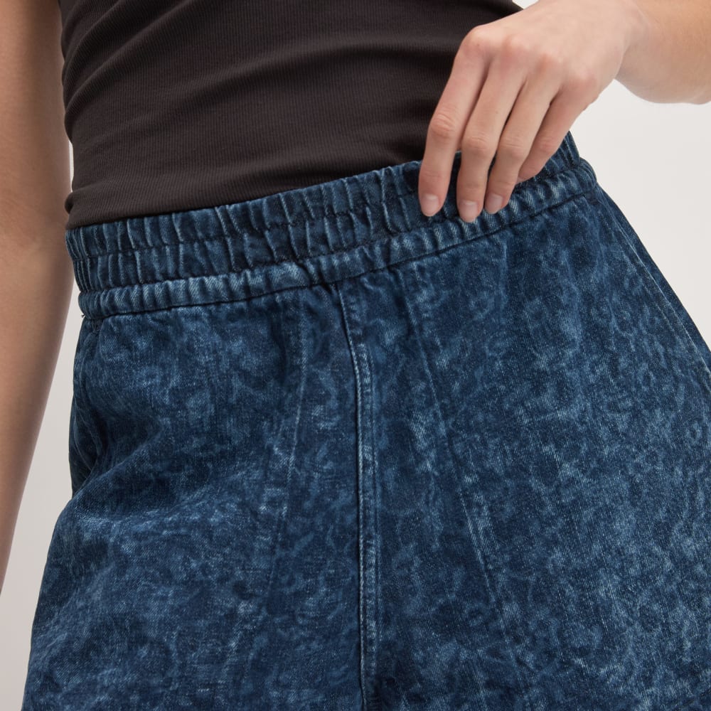The Denim Utility Short | Dark Painterly Strokes - Image 4