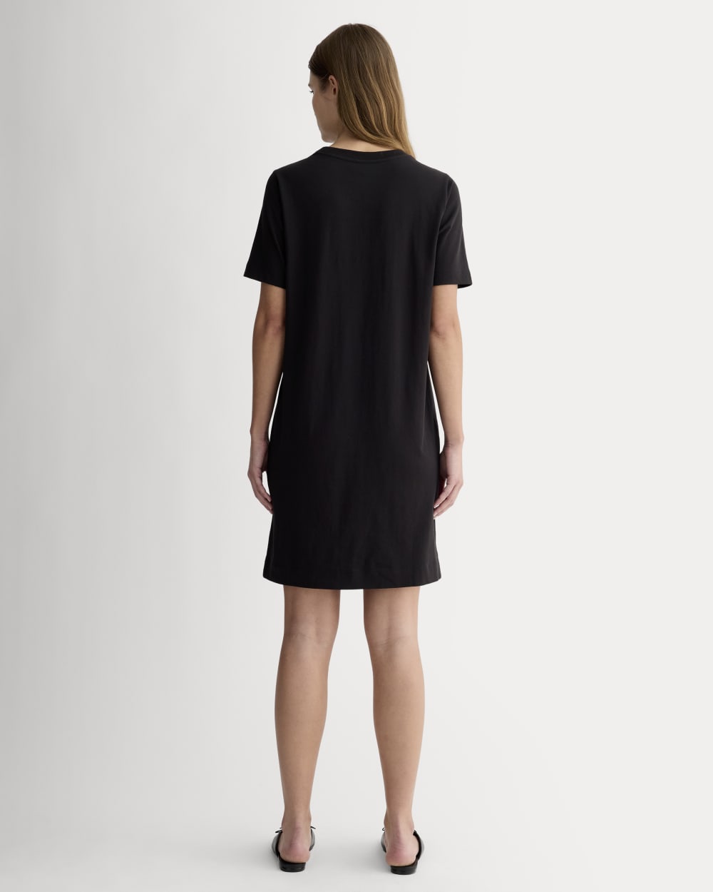 The Organic Cotton Weekend Tee Dress | Black - Image 4