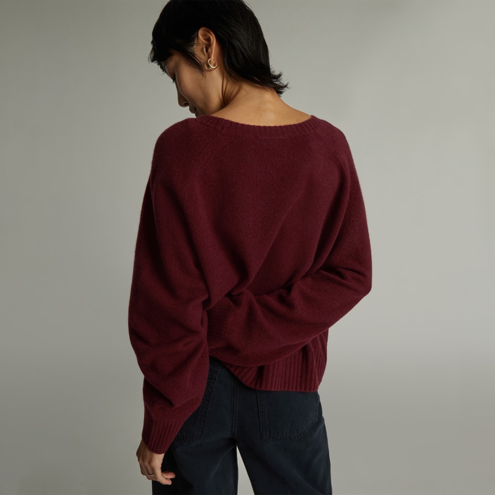 The Cashmere Boxy Crew | Tawny Port - Image 3