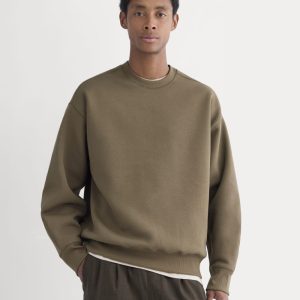Luxe Fleece Crew Pullover | Deep Taupe