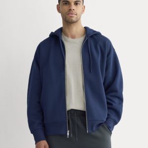 Luxe Fleece Full-Zip Hoodie | Deep Navy