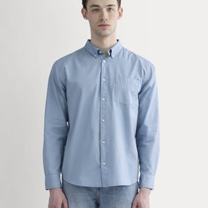 The Washed Poplin Shirt | Soft Blue