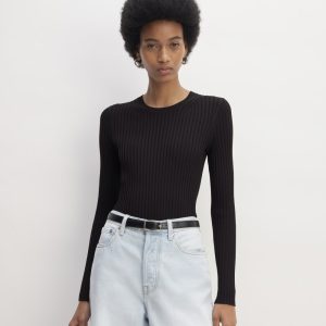The Viscose Knit Crew | Black