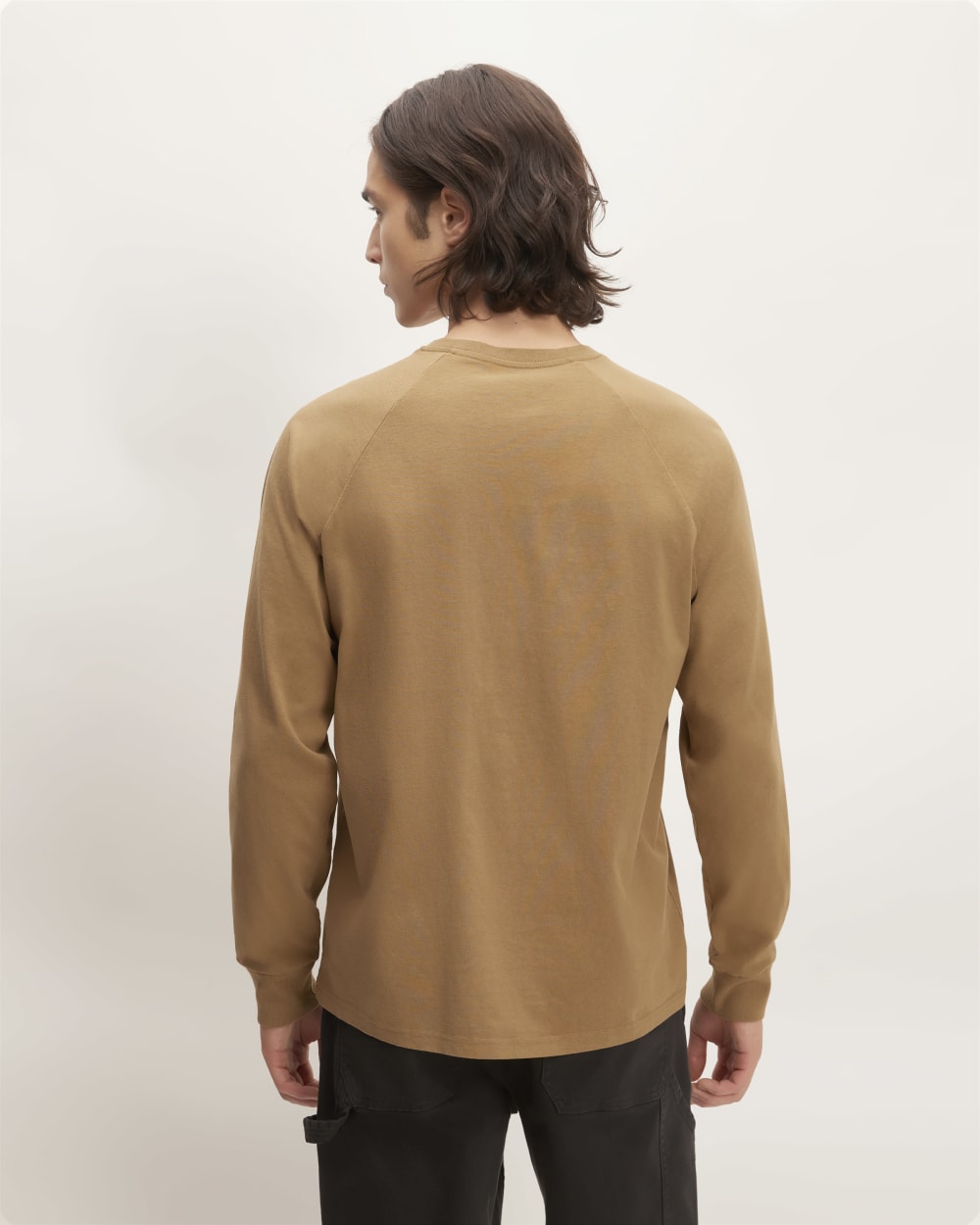 The Premium-Weight Long-Sleeve Crew | Uniform | Toasted Coconut - Image 4