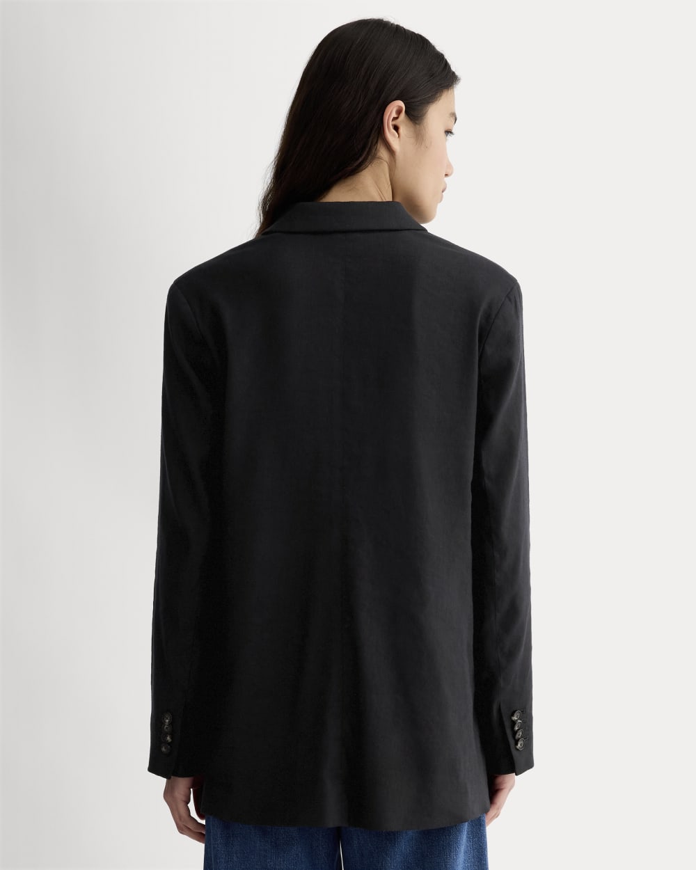 The Oversized Blazer in Buttersmooth | Black - Image 5
