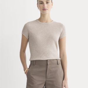 Shrunken Tee in Cozy Waffle | Heathered Oatmeal