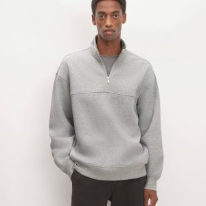 The ReTrack Fleece Half-Zip |  Heathered Grey