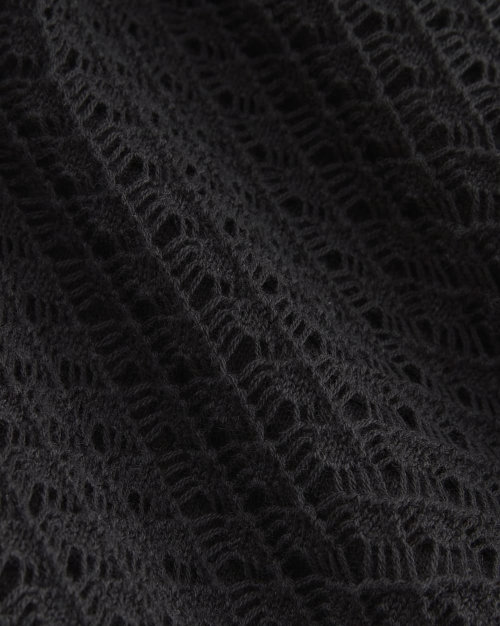 The Lace Knit Mini Dress | Black - Image 5