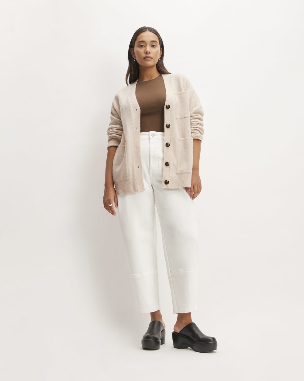The Cozy-Stretch Relaxed Cardigan | Whisper Pink - Image 3