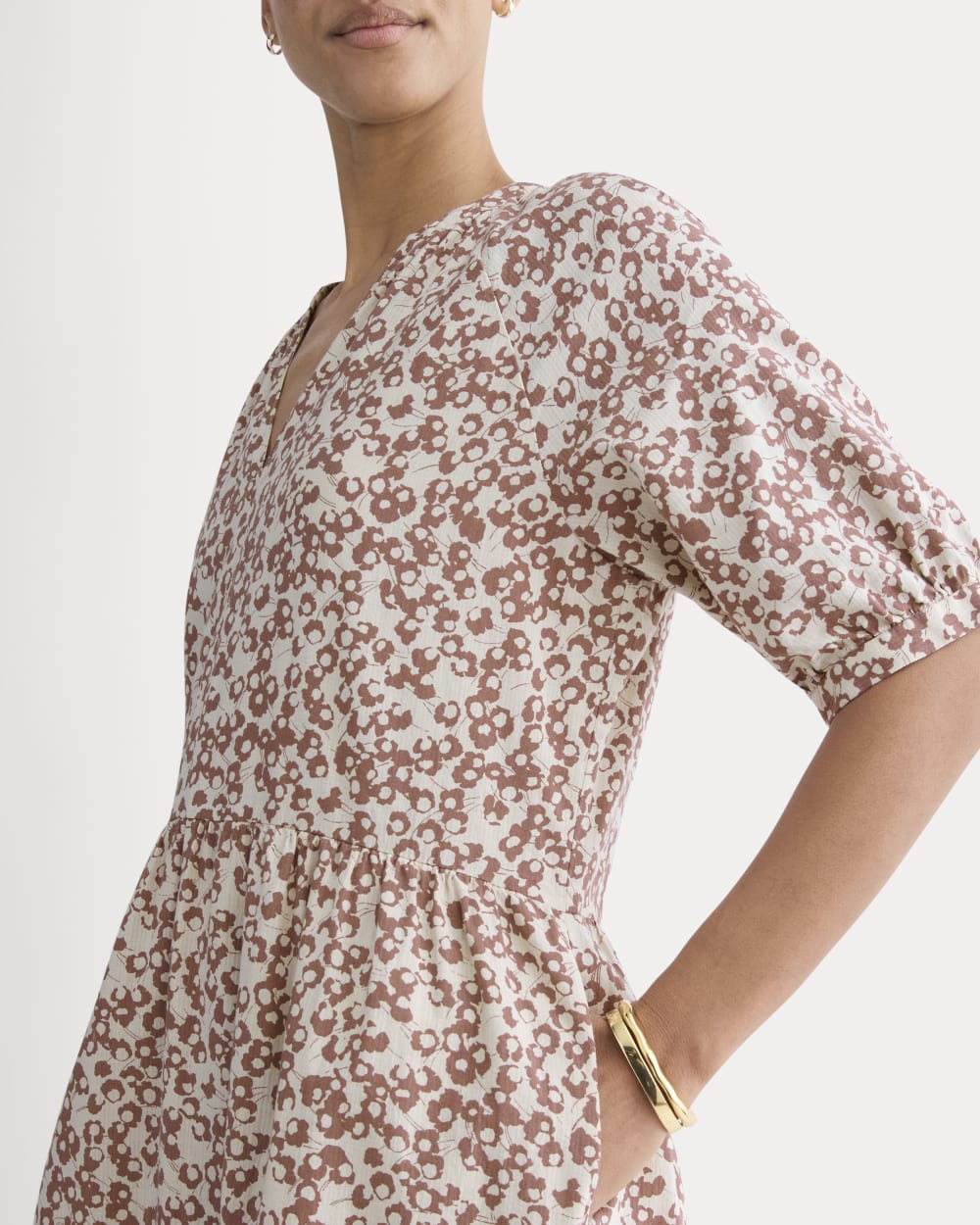 The Farmers Market Dress | Natural / Rose Dusk Floral - Image 3