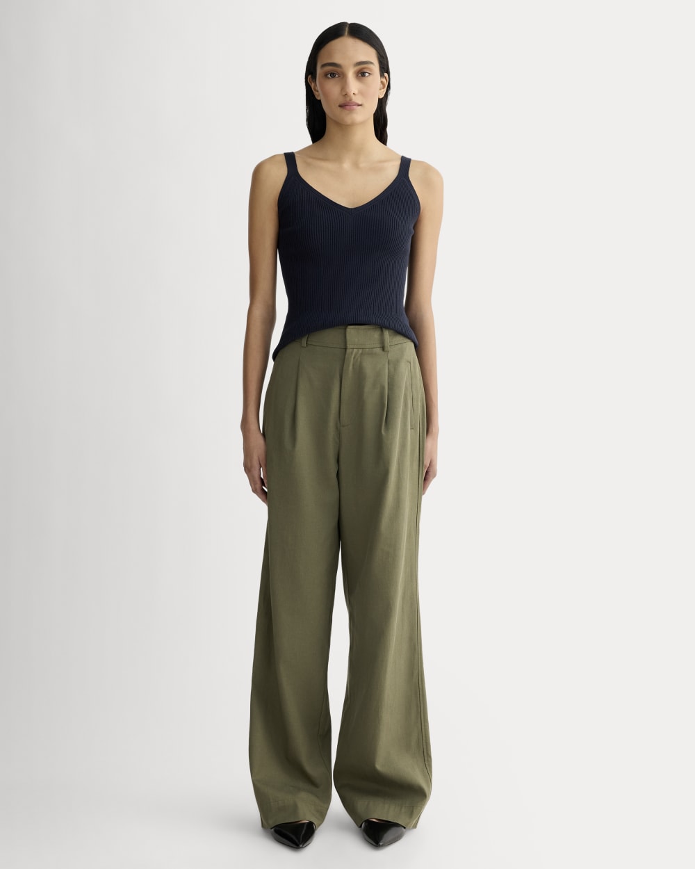 The Fine Knit Cami | Navy - Image 3