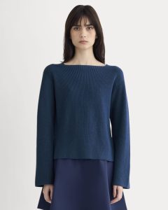 The Boatneck Top in Everyday Cotton | Deep Lazuli Blue