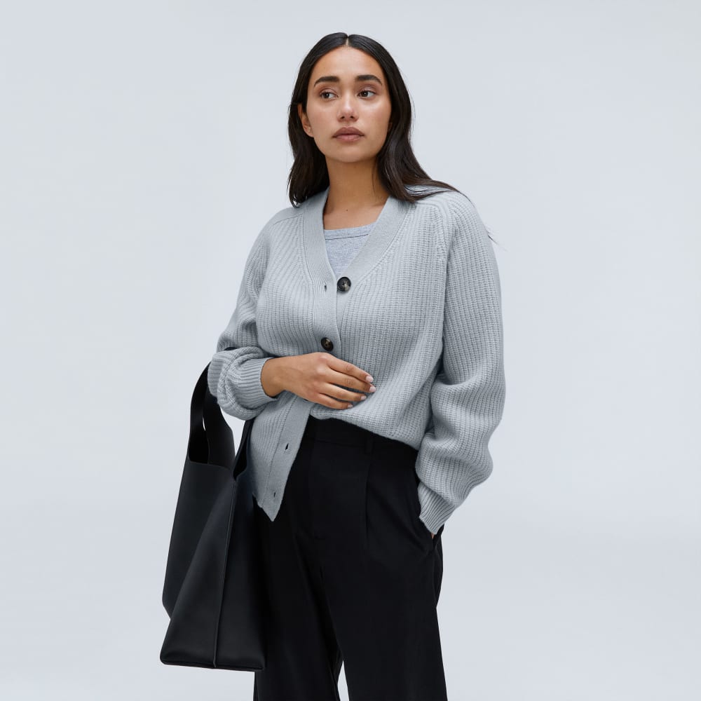 The Felted Merino Cardigan | Sky - Image 5