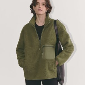 The ReNew Fleece Oversized Half-Zip | Kalamata