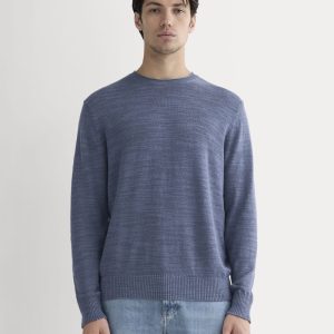 The Cotton Linen Pullover | Indigo