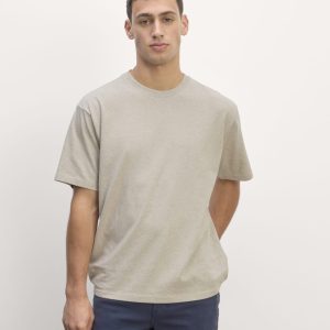 The Premium-Weight Relaxed Crew | Uniform | Heathered Oatmeal