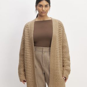 The Cloud Oversized Textured Cardigan | Tiger's Eye