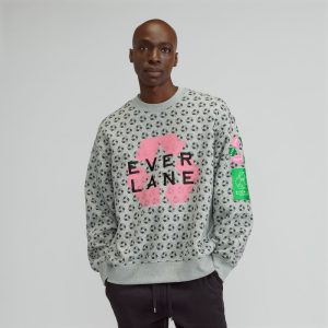 The ReTrack Crewneck Sweatshirt | Earth Day Grey Multi