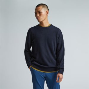 The Grade-A Cashmere Crew | Dark Navy