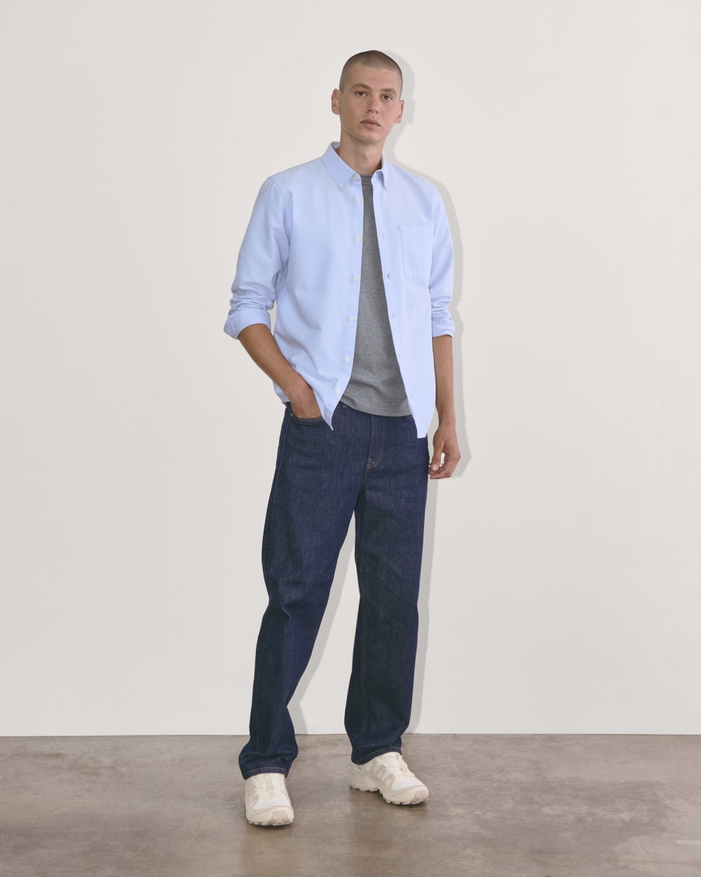 The Essential Organic Crew | Heather Sage Blue - Image 3