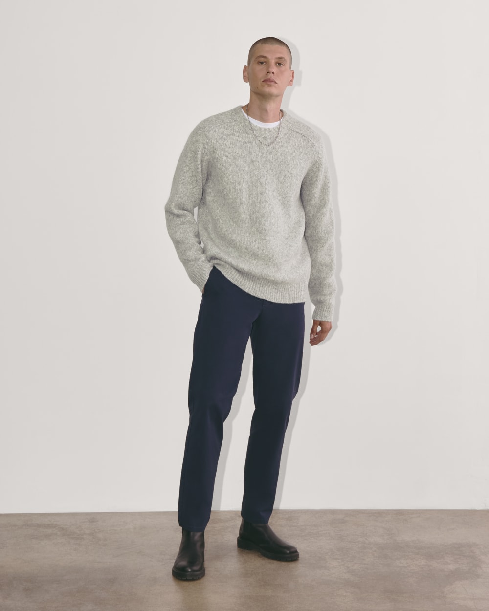 The Cloud Crewneck Sweater | Heather Grey - Image 3