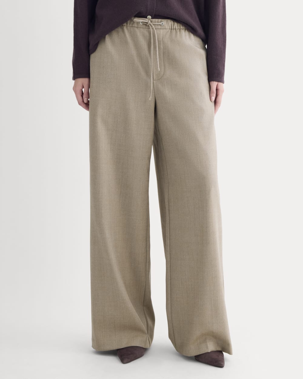 Pull-On Trouser in Tailor Twill | Light Taupe - Image 3