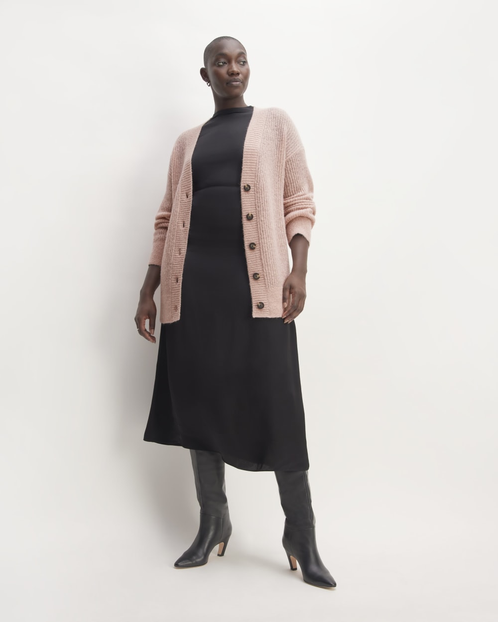 The Alpaca Oversized Cardigan | Cafe Creme - Image 3