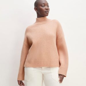 The Cloud Oversized Turtleneck | Blush Pink