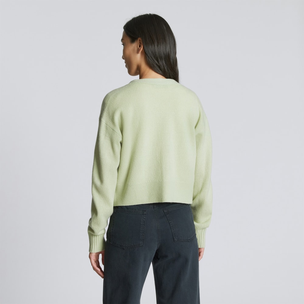 The Cashmere Cardigan | Seafoam Green - Image 3