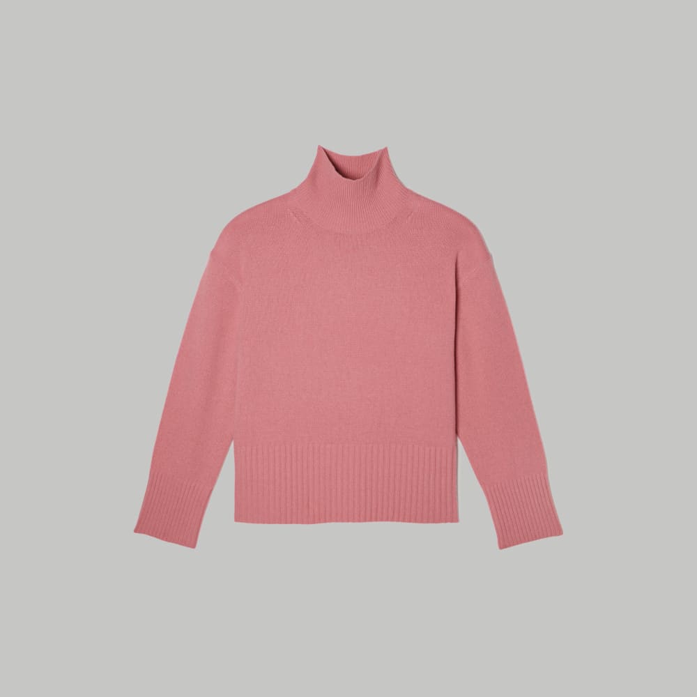 The Cashmere Oversized Turtleneck | Bubblegum - Image 2