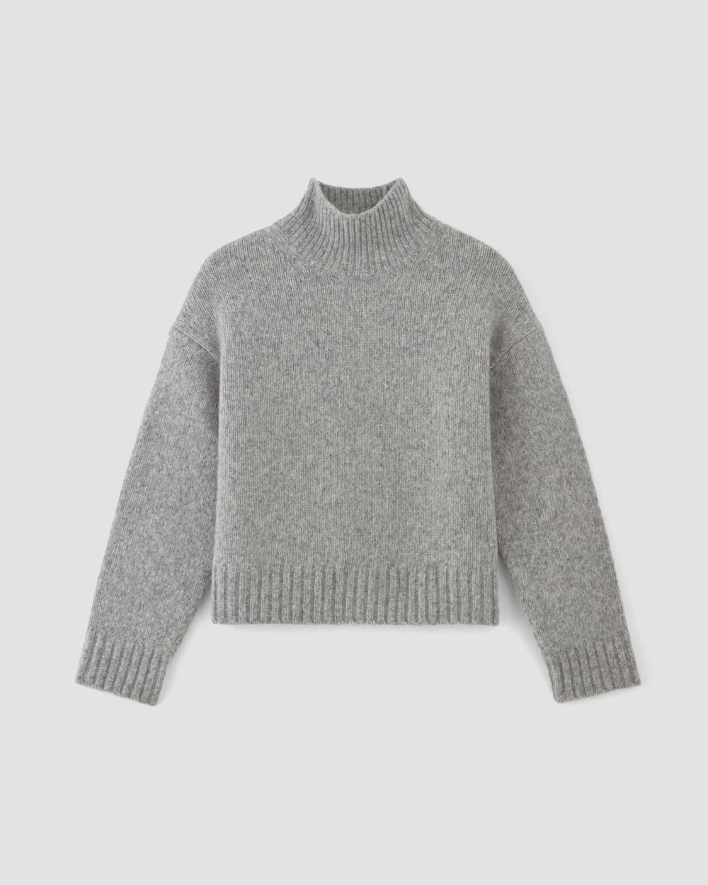The Cloud Oversized Turtleneck | Heather Grey - Image 2