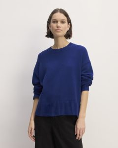 The Boxy Sweater in Everyday Cotton | Bellwether Blue