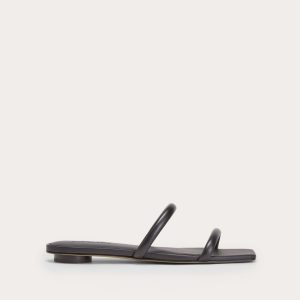 The Double Strap Sandal | Black