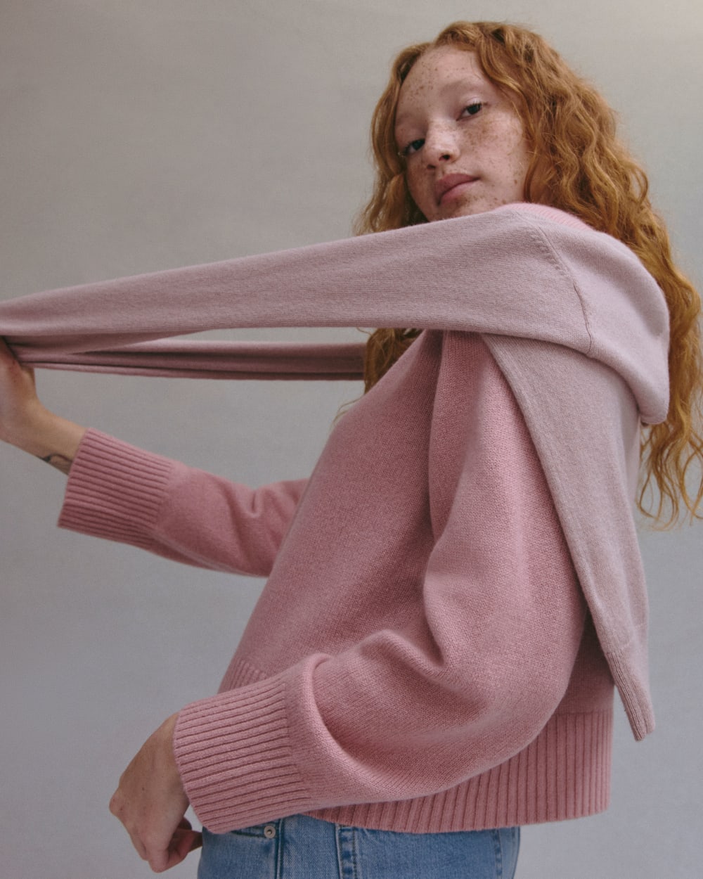 The Boxy Crew in Cashmere | Clay Pink - Image 7