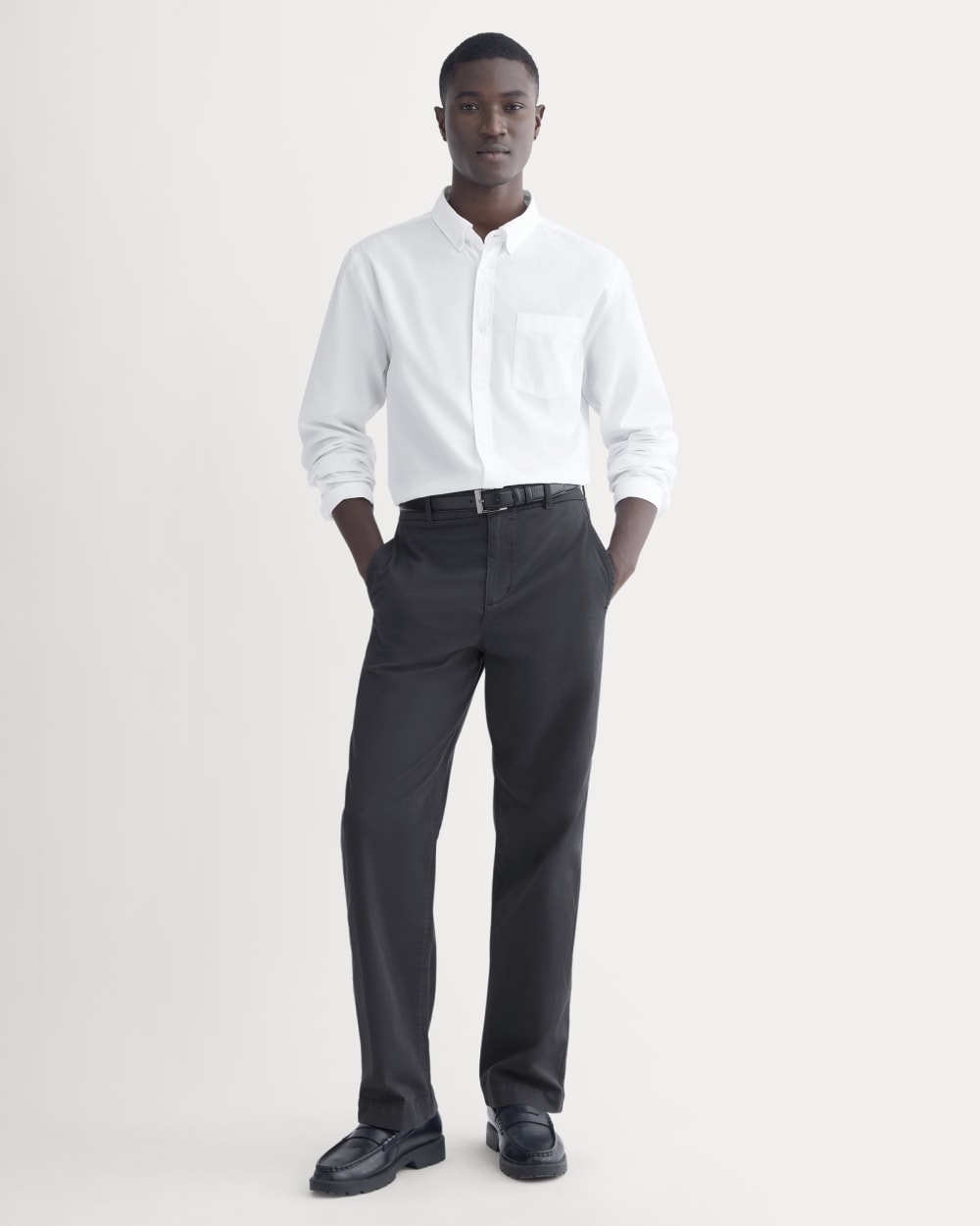 Washed Poplin Shirt | White - Image 3