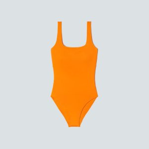 The Square-Neck One-Piece | Turmeric