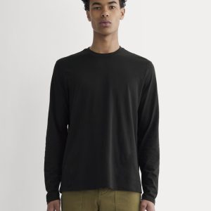The Essential Organic Long-Sleeve Tee | Black