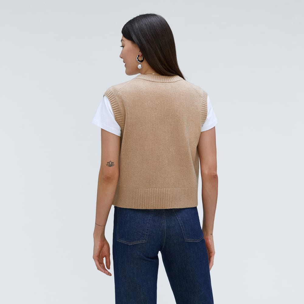 The Cashmere Vest | Light Camel - Image 3