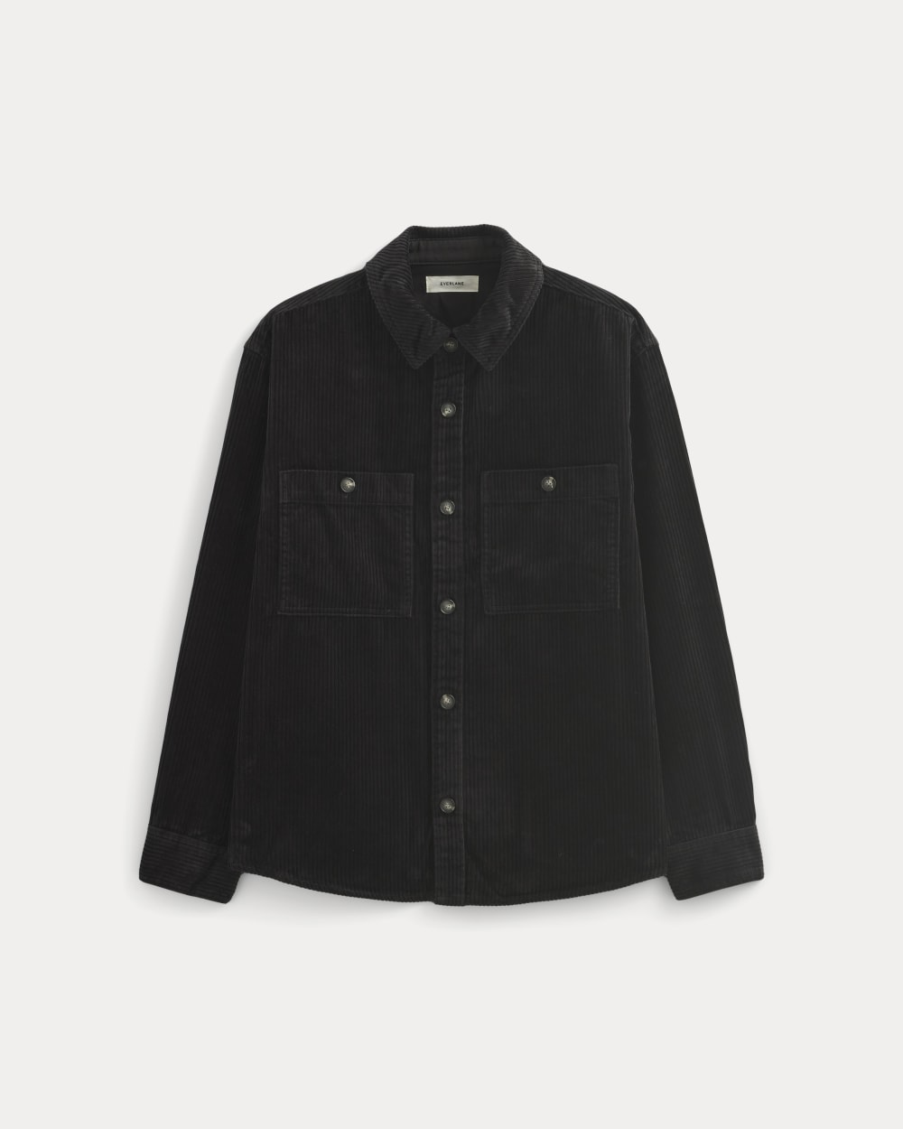 Wide Wale Corduroy Shirt | Black - Image 2