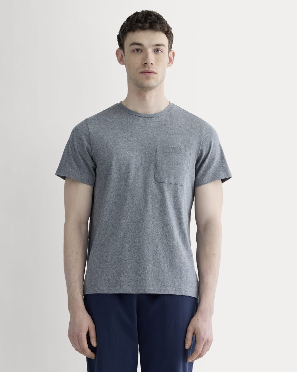 The Premium-Weight Pocket Tee | Uniform | Mid Heathered Grey