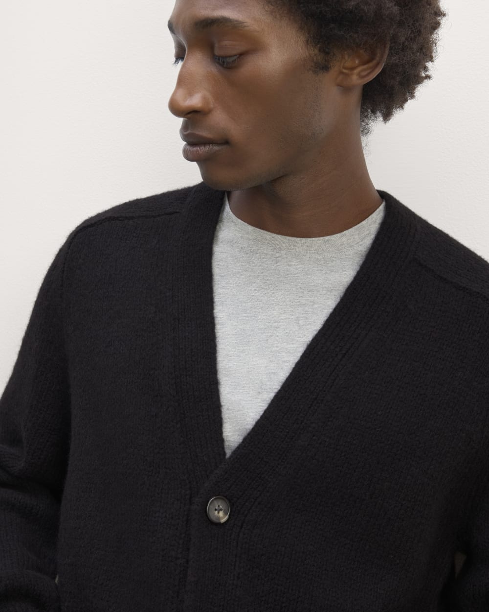 The Cloud Relaxed Cardigan | Black - Image 4
