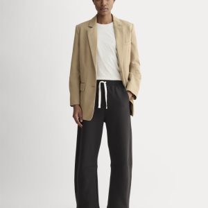 Luxe Fleece Barrel Sweatpant | Black