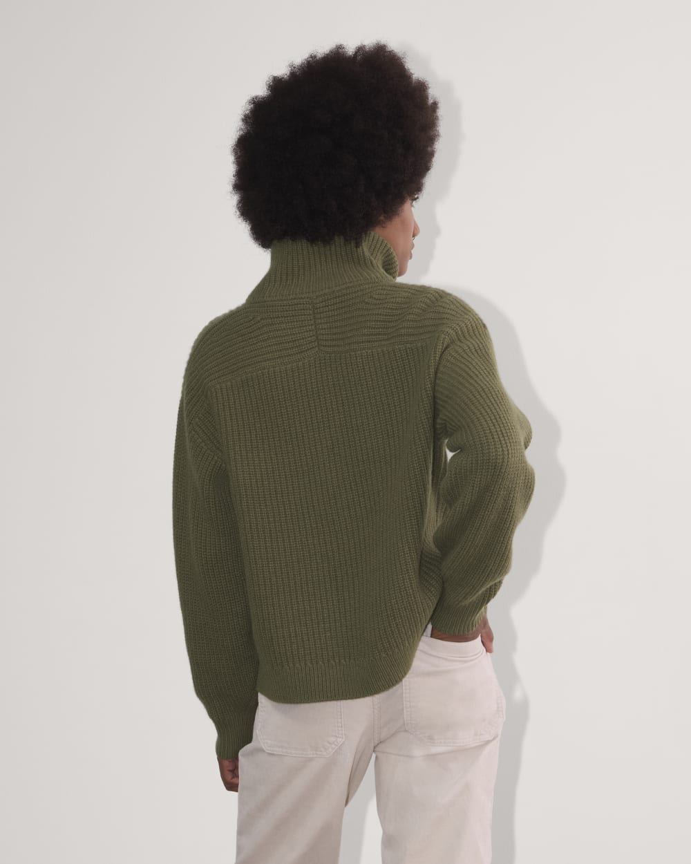 The Half-Zip Sweater in Luxe Merino | Kalamata - Image 5
