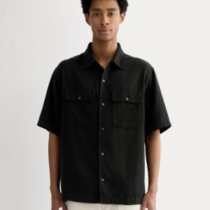 The Relaxed Utility Shirt in Buttersoft | Black