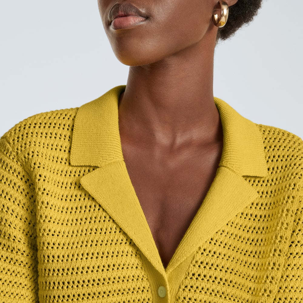 The Crochet Knit Polo | Super Lemon - Image 4