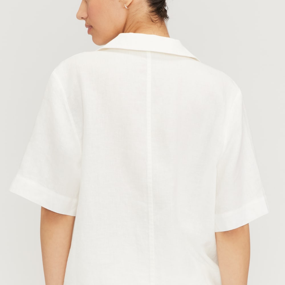 The Linen Workwear Shirt | White - Image 5